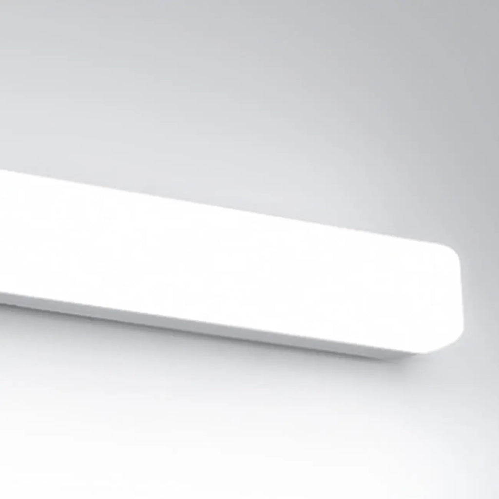 Applique murale LED rectangulaire minimaliste en plastique blanc pour salle de bain