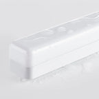 Applique murale LED rectangulaire minimaliste en plastique blanc pour salle de bain