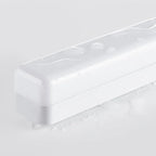 Applique murale LED rectangulaire minimaliste en plastique blanc pour salle de bain