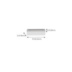 Applique murale LED rectangulaire minimaliste en plastique blanc pour salle de bain