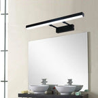 Applique murale moderne noire à LED pour salle de bain avec LED intégrée