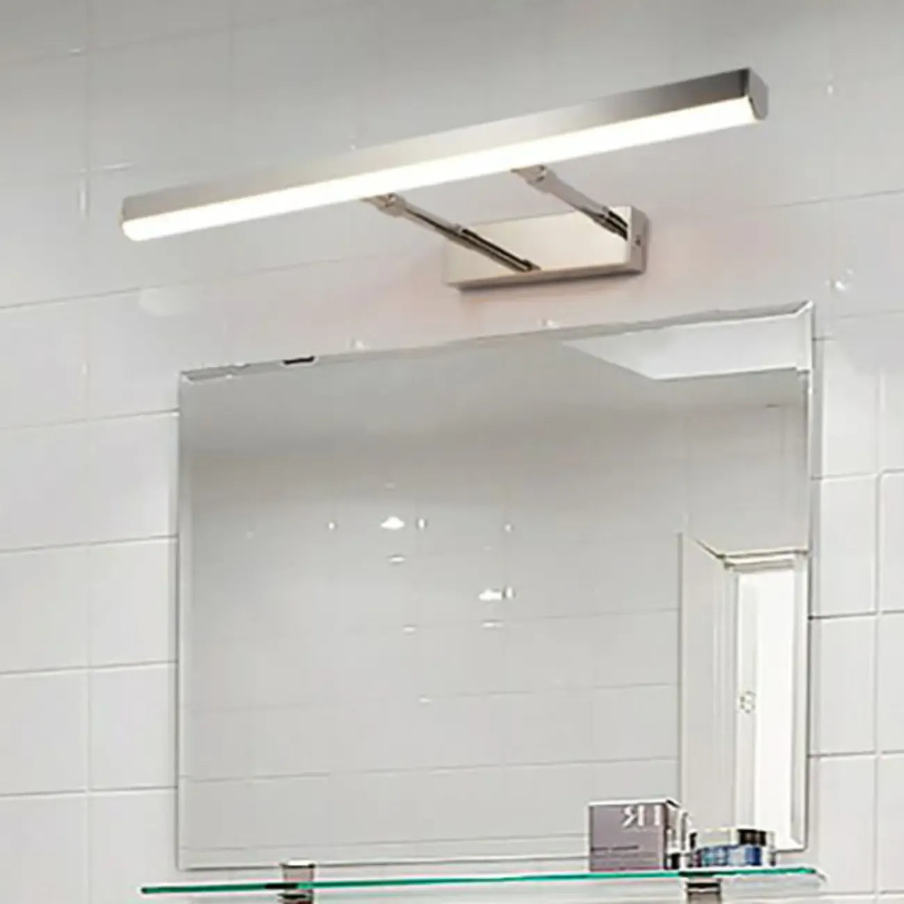 Applique murale moderne noire à LED pour salle de bain avec LED intégrée