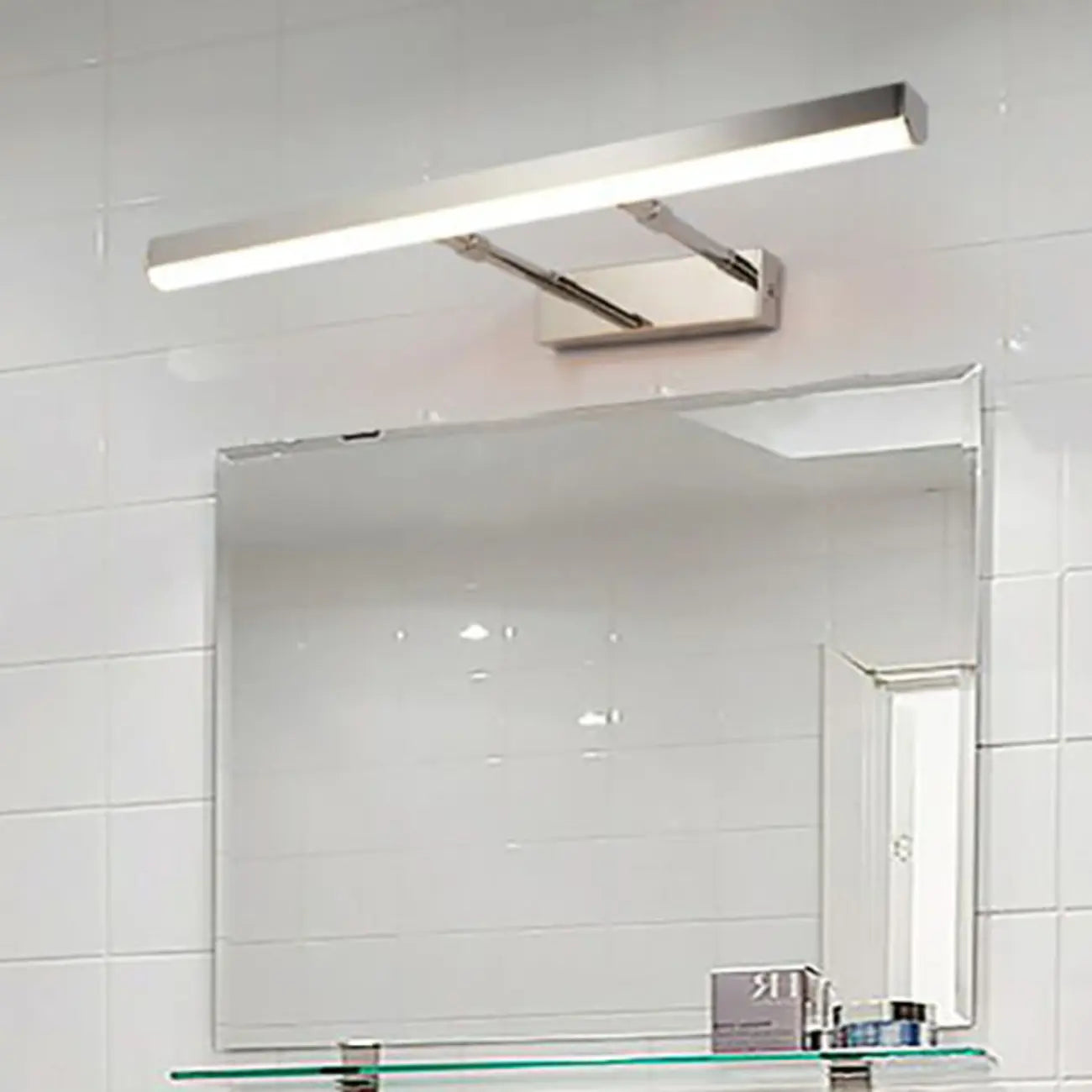 Applique murale moderne noire à LED pour salle de bain avec LED intégrée