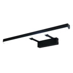 Applique murale moderne noire à LED pour salle de bain avec LED intégrée