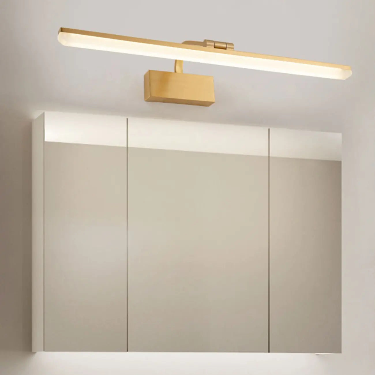 Barre lumineuse LED moderne pour salle de bain avec design linéaire