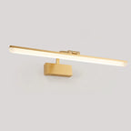 Barre lumineuse LED moderne pour salle de bain avec design linéaire