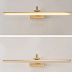 Barre lumineuse LED moderne pour salle de bain avec design linéaire