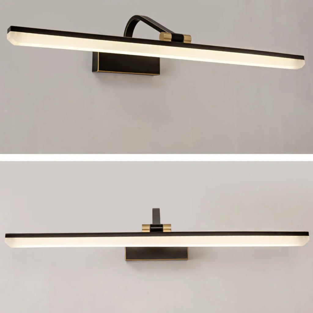 Barre lumineuse LED moderne pour salle de bain avec design linéaire