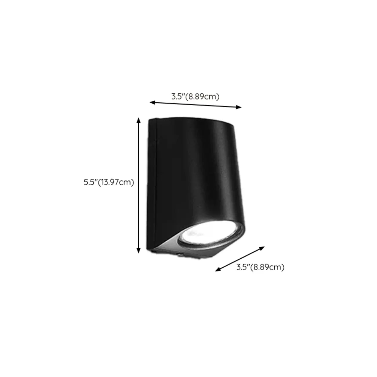 Applique murale LED moderne, luminaire minimaliste en métal pour couloir