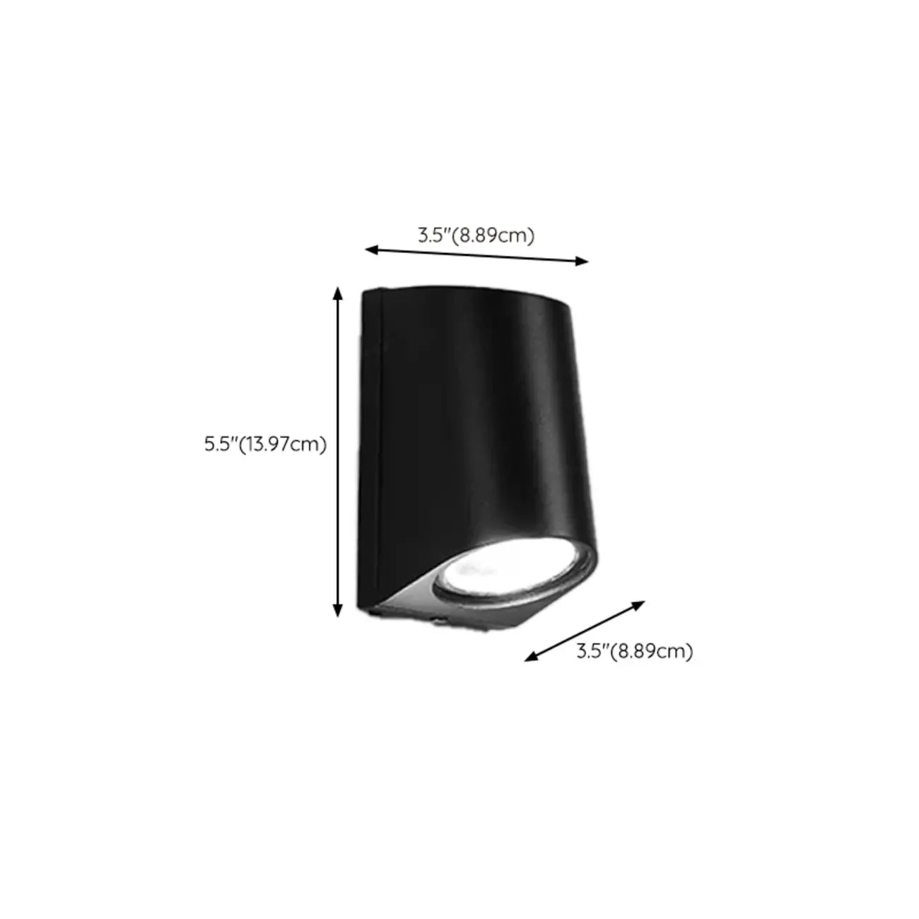 Applique murale LED moderne, luminaire minimaliste en métal pour couloir