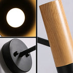 Applique murale minimaliste conique en métal noir pour la maison