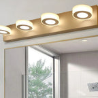 Applique murale moderne à LED pour salle de bain avec motif géométrique