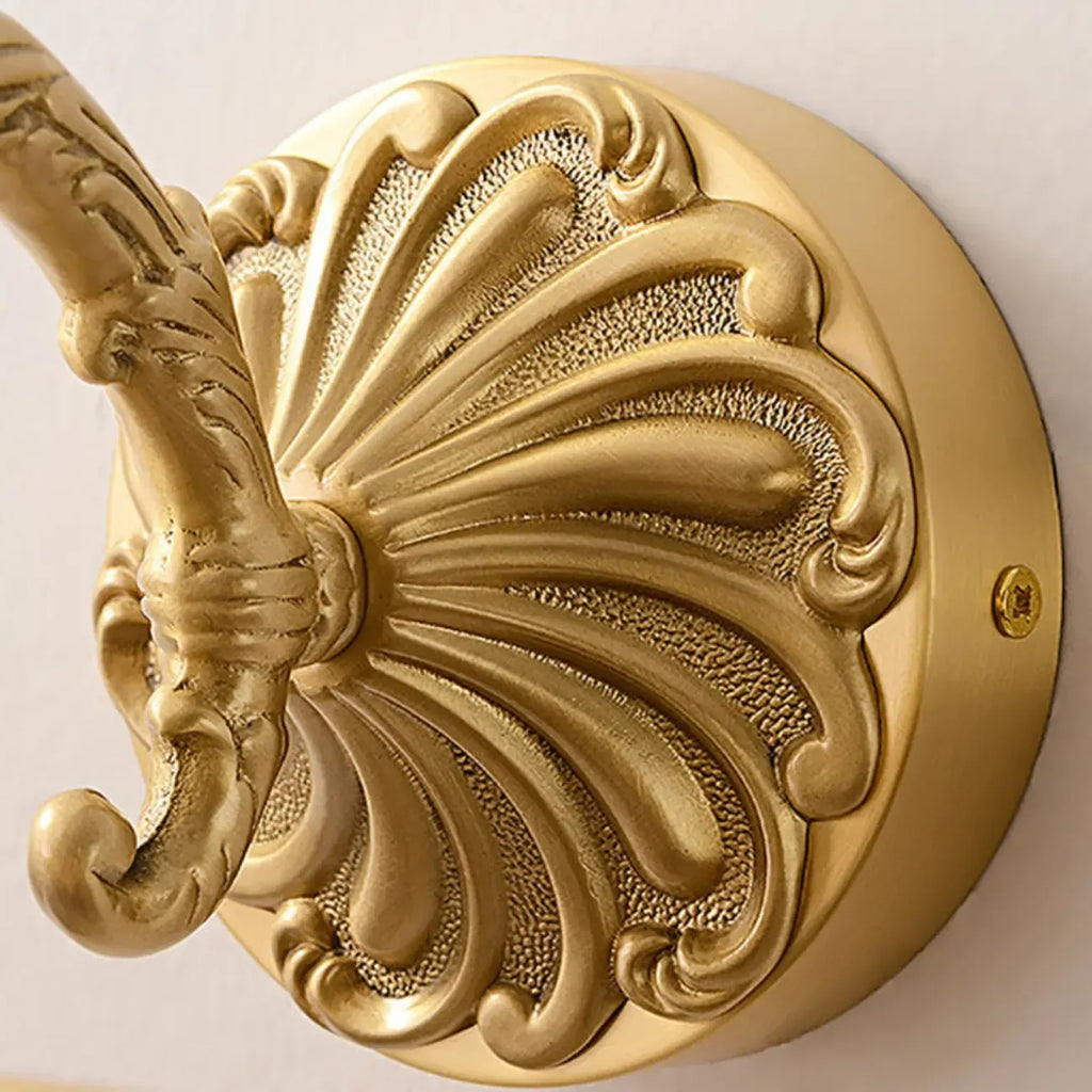 Applique murale LED dorée pour salle de bain avec lumière chaude