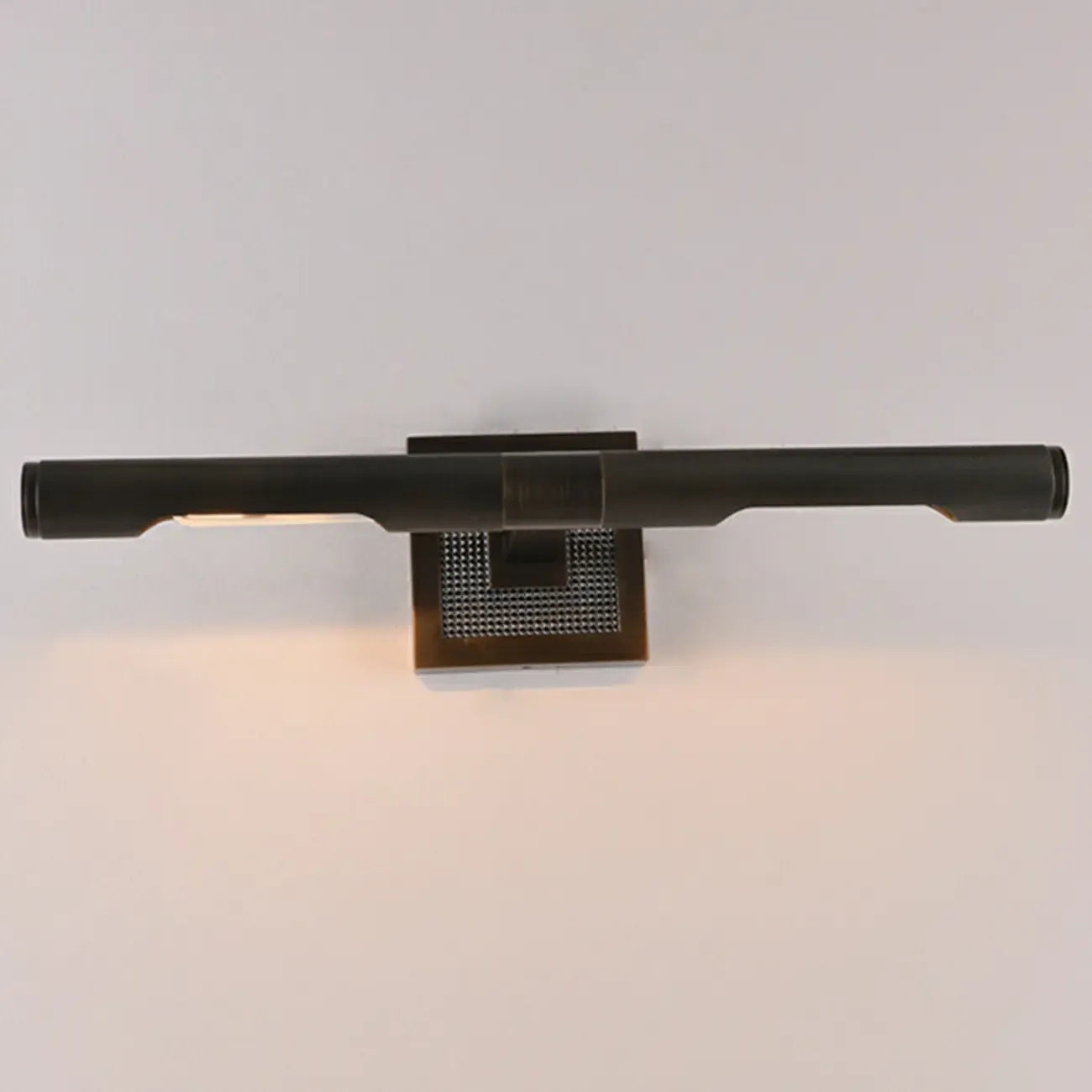 Lampada da Parete da Bagno Lineare Moderna Nera a 2 Luci