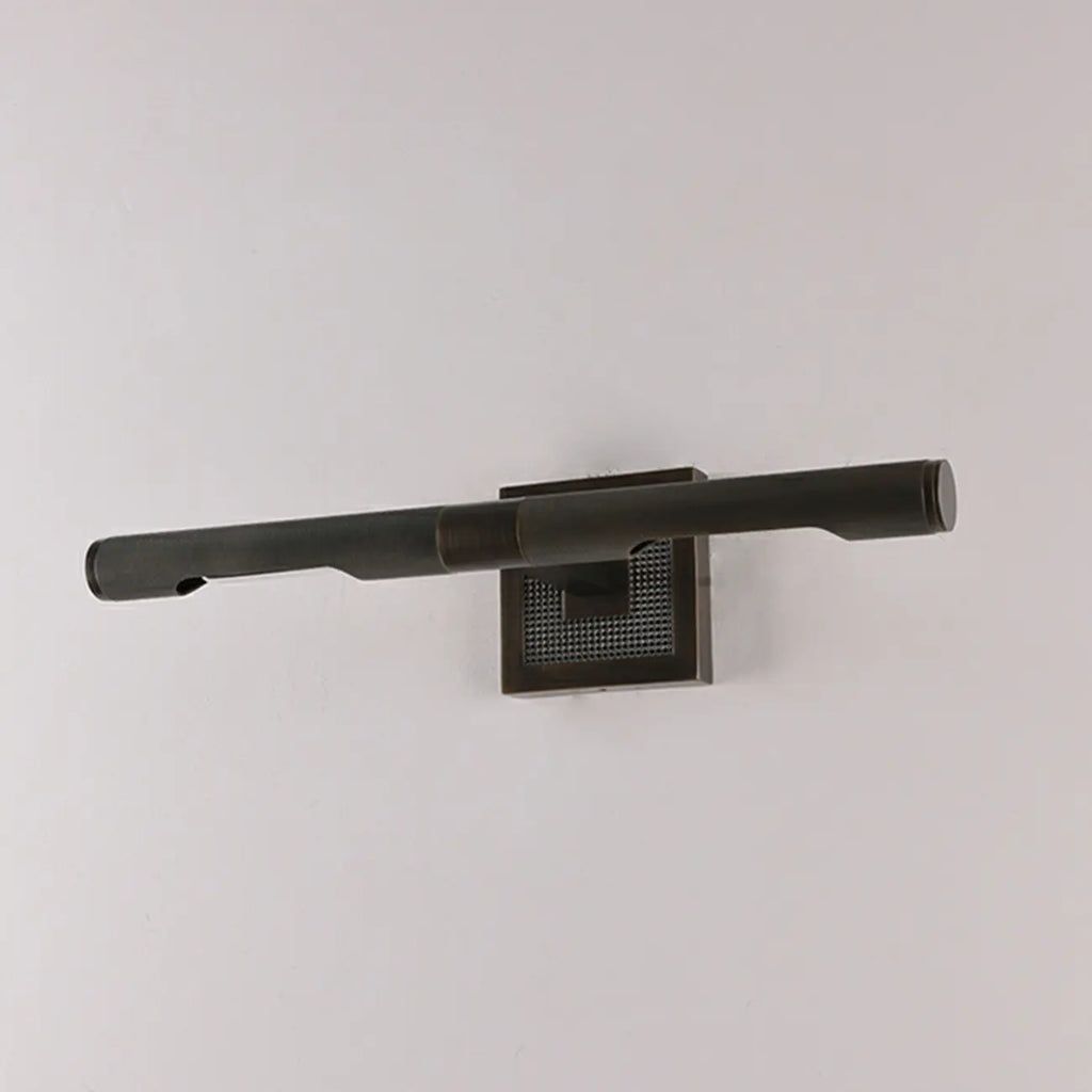 Lampada da Parete da Bagno Lineare Moderna Nera a 2 Luci