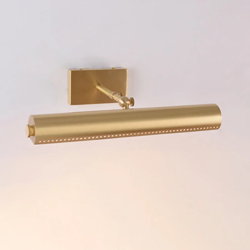 Applique moderna a 2 luci dritta a LED con paralume in rame