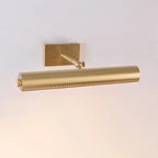 Applique moderna a 2 luci dritta a LED con paralume in rame