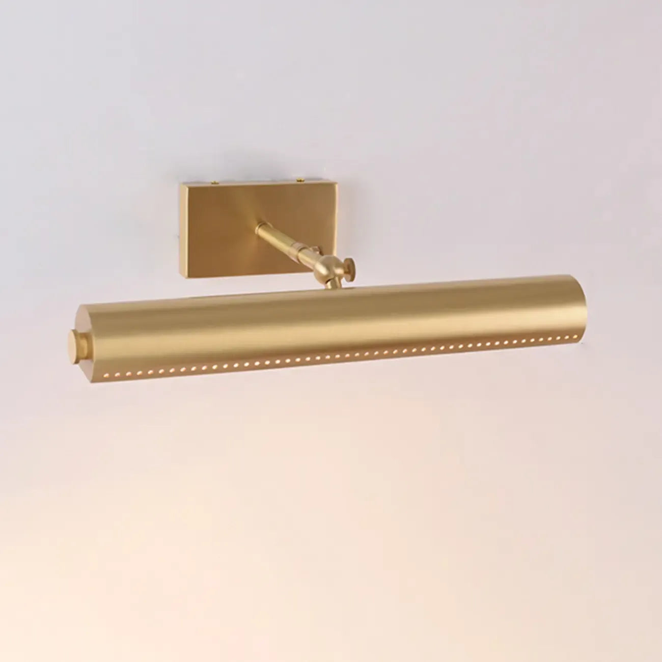 Applique moderna a 2 luci dritta a LED con paralume in rame