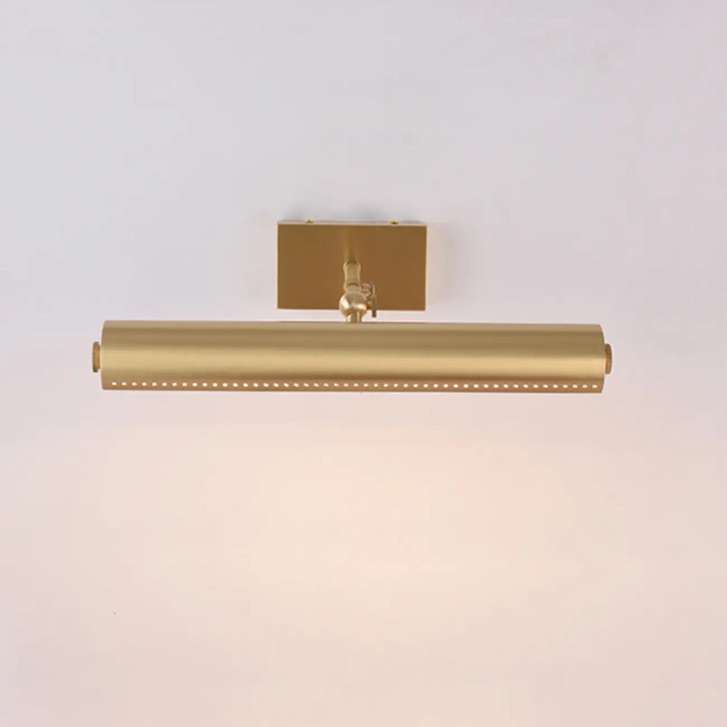 Applique moderna a 2 luci dritta a LED con paralume in rame