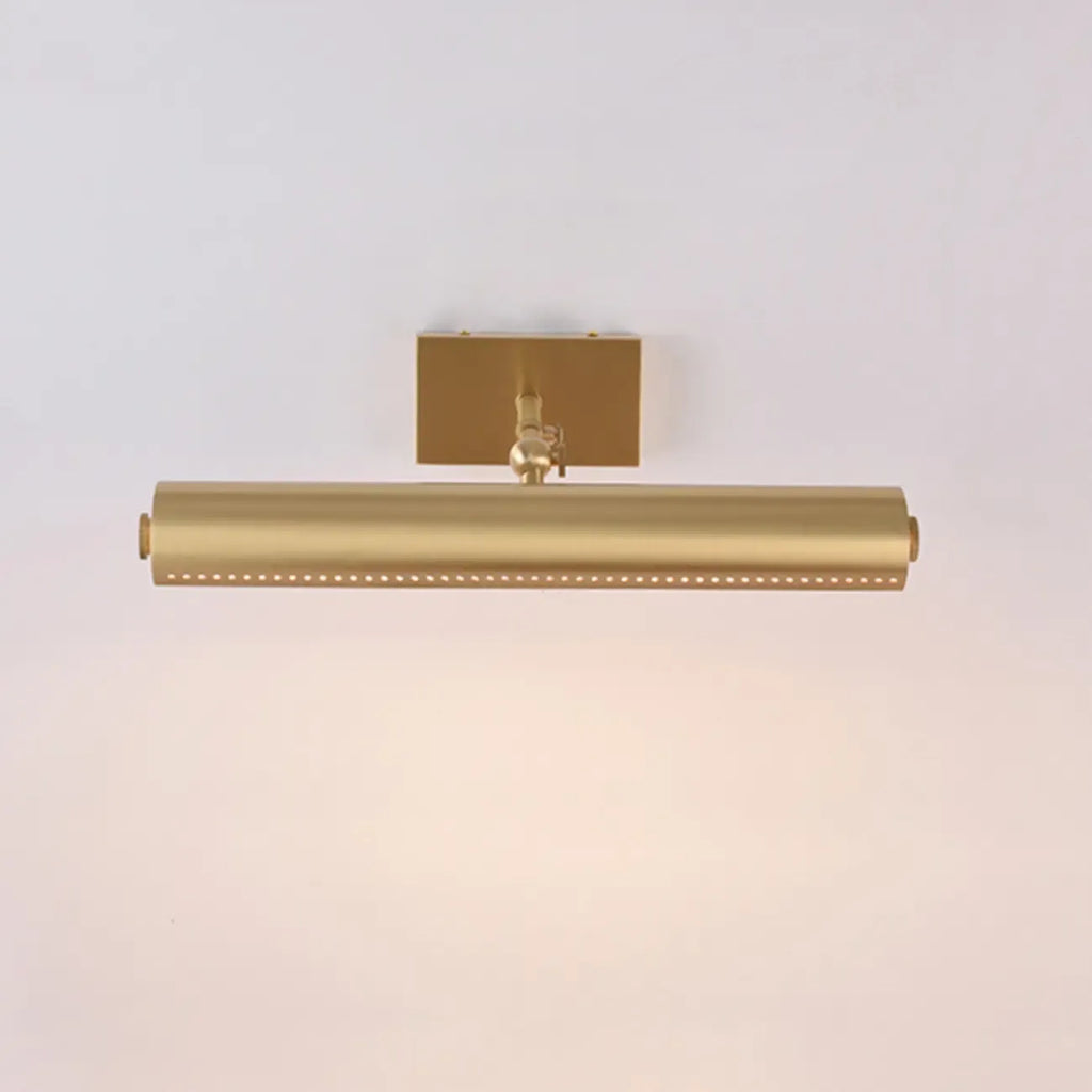 Applique moderna a 2 luci dritta a LED con paralume in rame