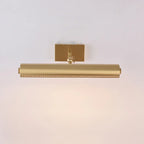 Applique moderna a 2 luci dritta a LED con paralume in rame