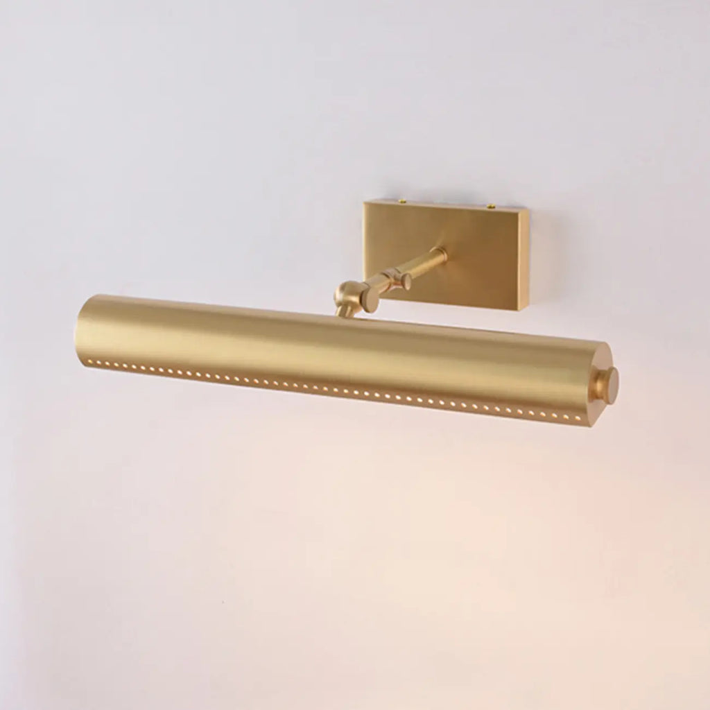 Applique moderna a 2 luci dritta a LED con paralume in rame