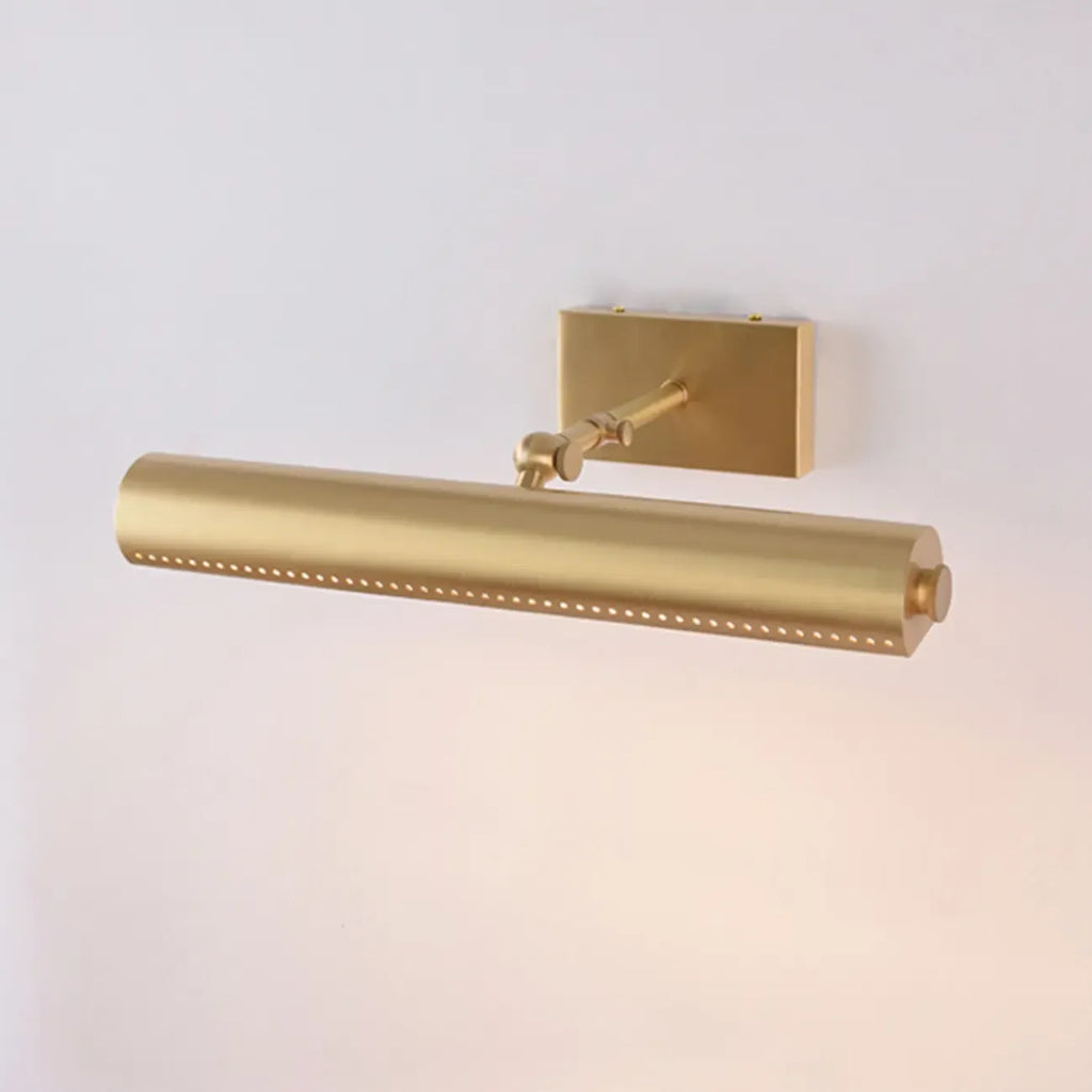 Applique moderna a 2 luci dritta a LED con paralume in rame