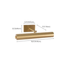 Applique moderna a 2 luci dritta a LED con paralume in rame
