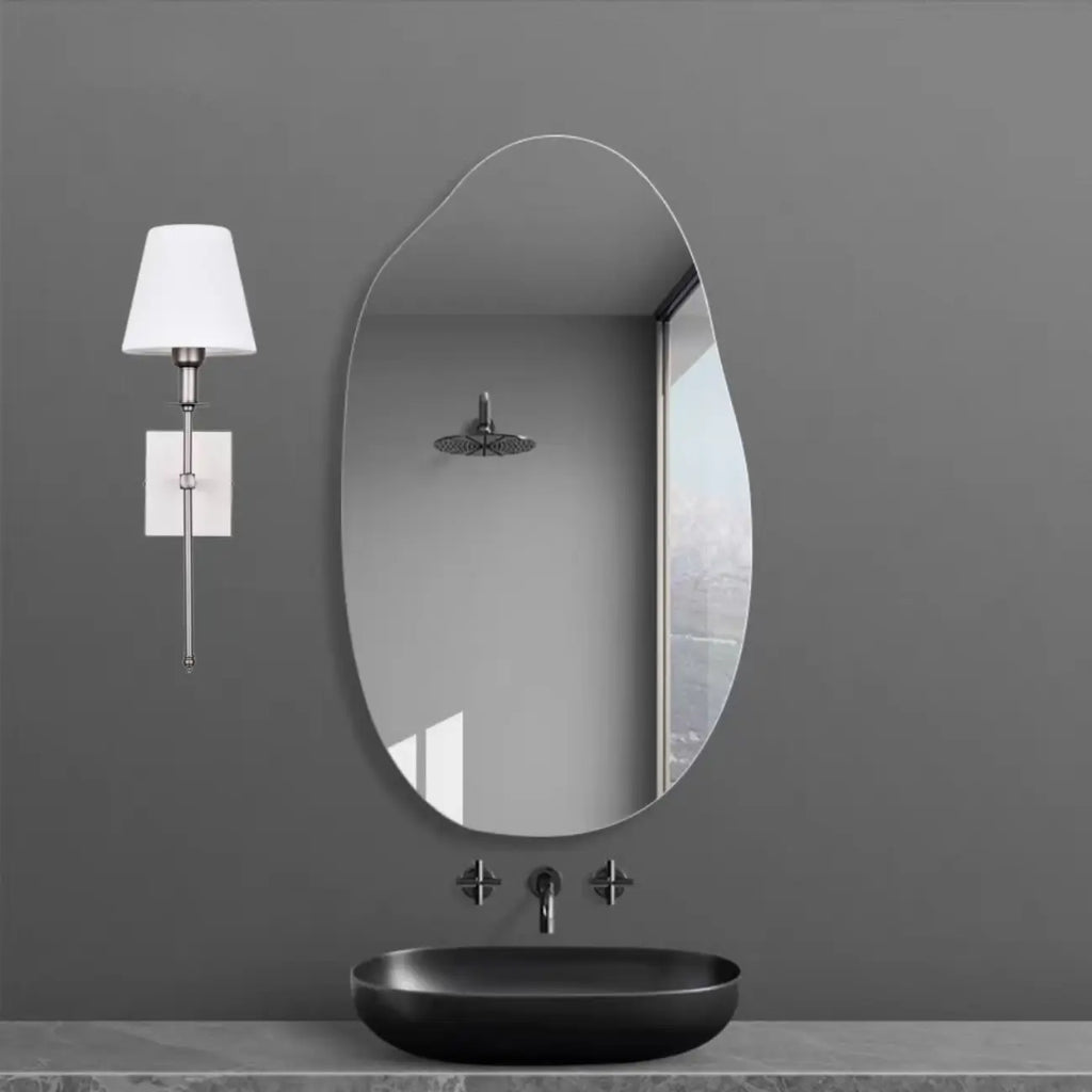 Applique murale moderne en tissu à LED pour salle de bain