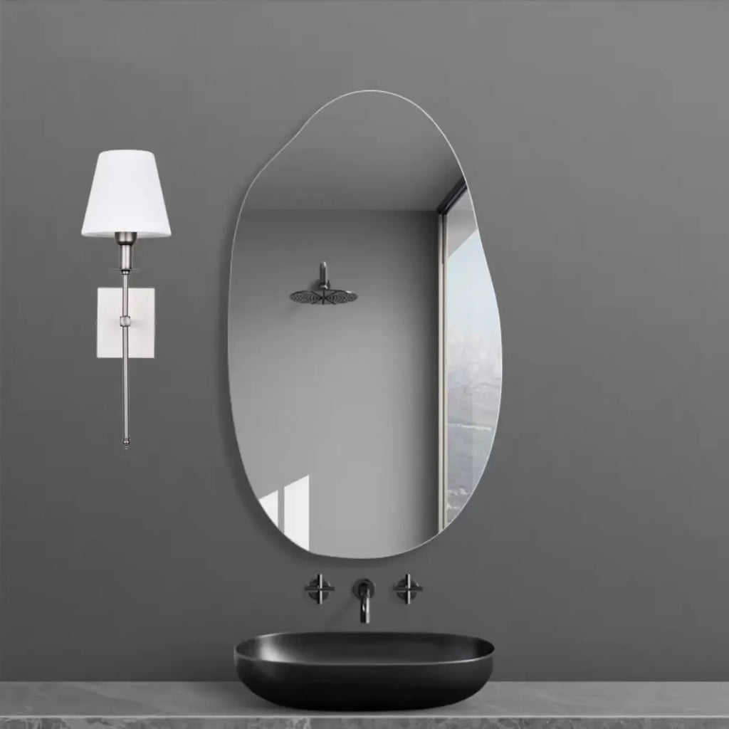 Applique murale moderne en tissu à LED pour salle de bain