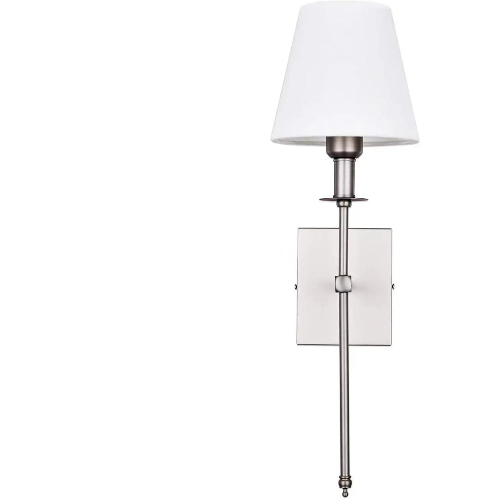 Applique murale moderne en tissu à LED pour salle de bain