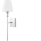 Applique murale moderne en tissu à LED pour salle de bain