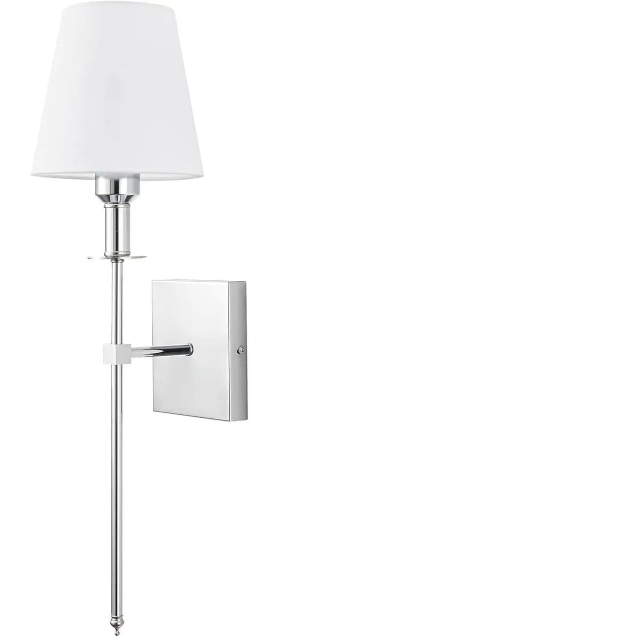 Applique murale moderne en tissu à LED pour salle de bain