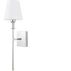 Applique murale moderne en tissu à LED pour salle de bain