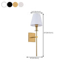 Applique murale moderne en tissu à LED pour salle de bain