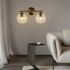Applique murale moderne à deux globes LED pour salle de bain