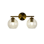 Applique murale moderne à deux globes LED pour salle de bain