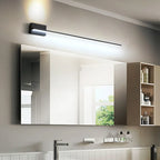 Applique murale LED moderne pour salle de bain avec barre mince