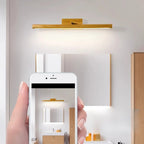 Luminaire de salle de bain moderne à LED à intensité variable pour la décoration de salle de bain