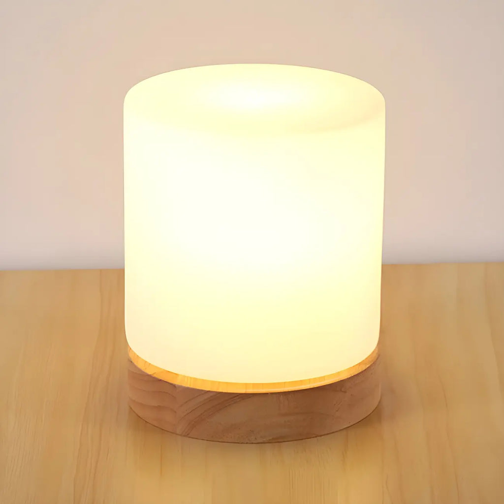 Lampe de chevet créative en bois en forme de maison