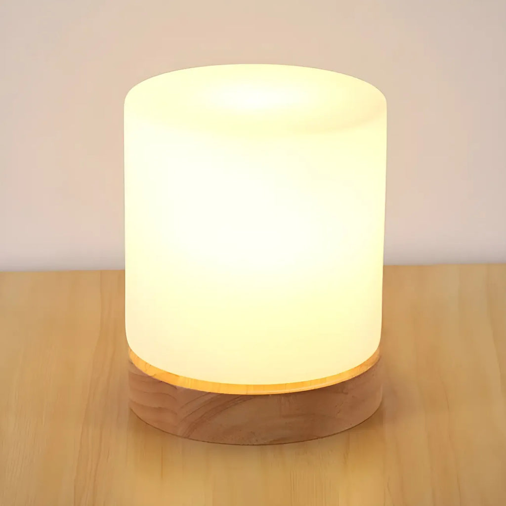 Lampe de chevet créative en bois en forme de maison