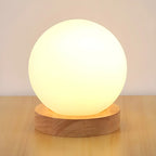 Lampe de chevet créative en bois en forme de maison