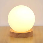 Lampe de chevet créative en bois en forme de maison