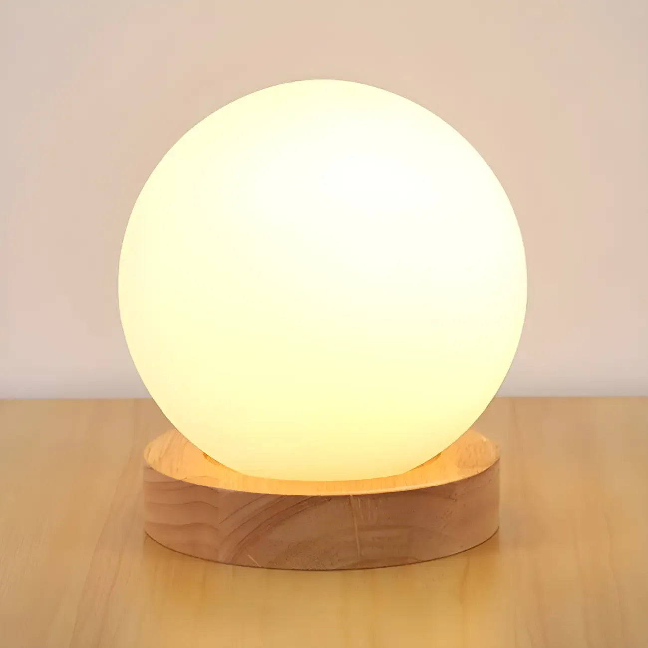 Lampe de chevet créative en bois en forme de maison