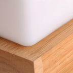 Lampe de chevet créative en bois en forme de maison