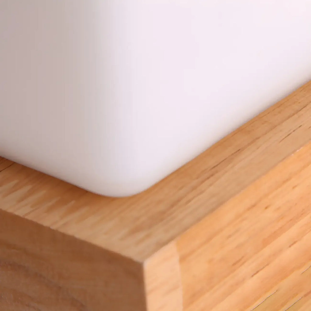 Lampe de chevet créative en bois en forme de maison