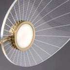 Plafonnier LED semi-encastré de luxe en forme de feuille pour chambre à coucher
