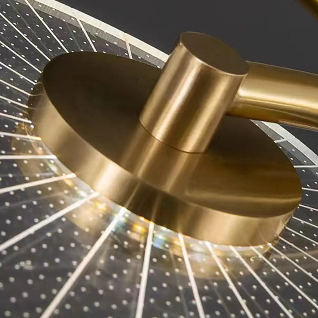 Plafonnier LED semi-encastré de luxe en forme de feuille pour chambre à coucher