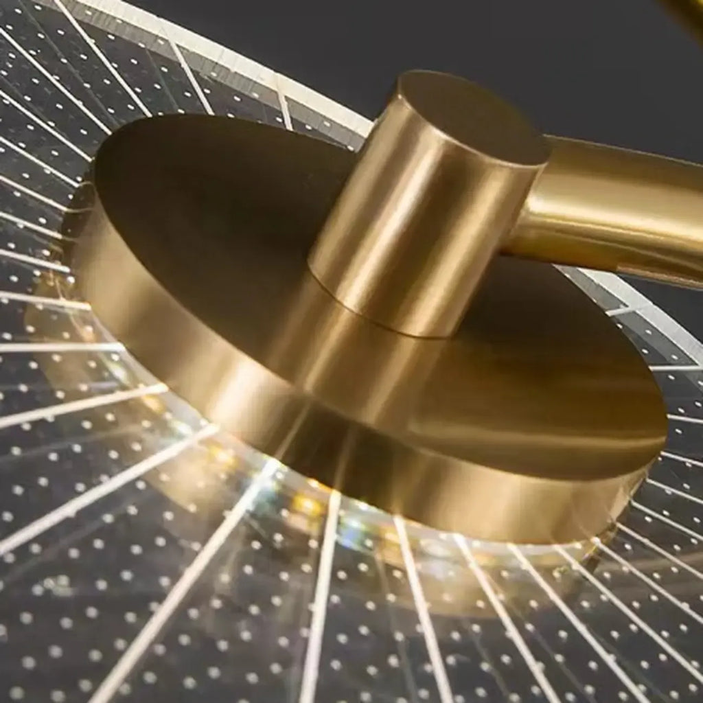 Plafonnier LED semi-encastré de luxe en forme de feuille pour chambre à coucher