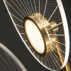Plafonnier LED semi-encastré de luxe en forme de feuille pour chambre à coucher